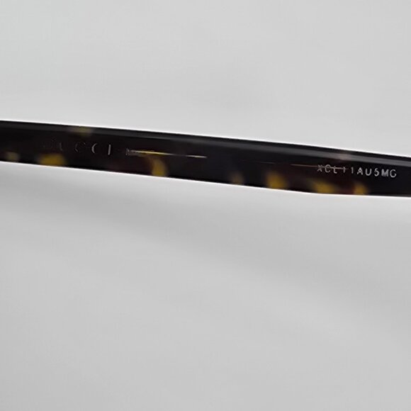 Gucci GG0022S 003 Dark Havana Frame Grey Gradient Lens Square Sunglasses w/ Case - Picture 9 of 16